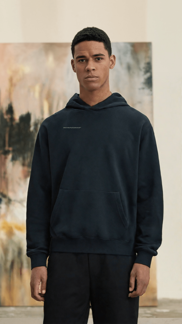 Black Ether Organic Hoodie