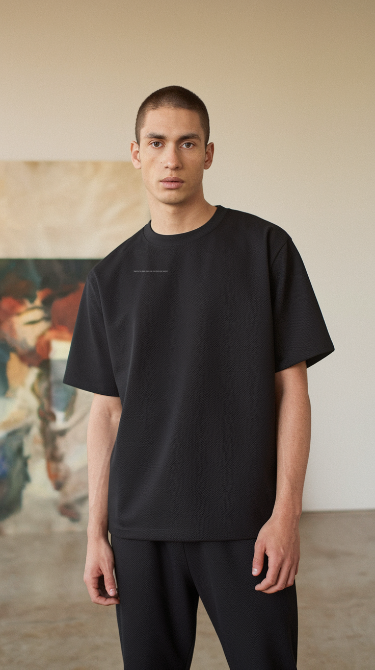 Black Ether Essential Organic Tee